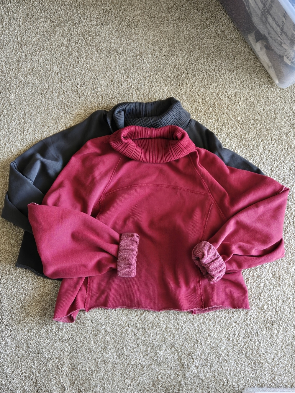 aerie Bundle Cropped Turtleneck Sweatshirt